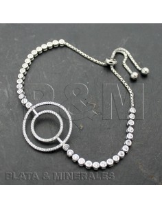 Pulsera Circonita - Circulos - 24mm 2