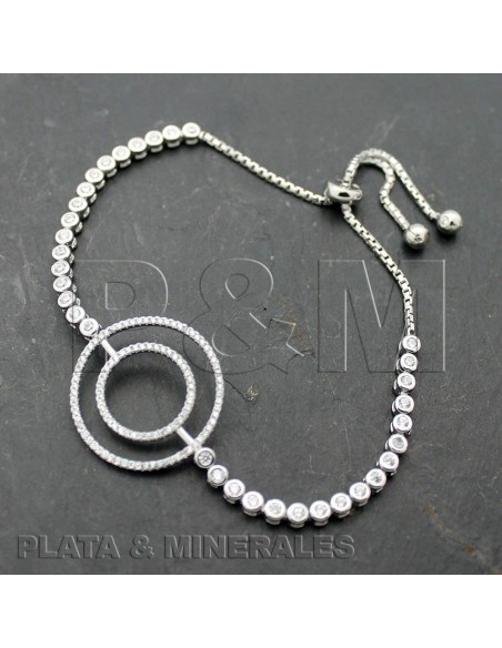 Pulsera Circonita - Circulos - 24mm Pulsera Circonita - Circulos - 24mm
