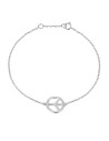 Pulsera Plata - Paz 10mm