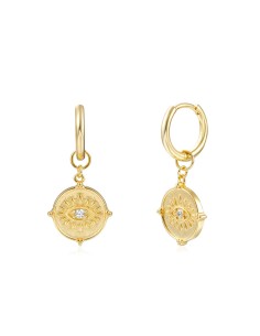 Pendientes Ojo - Aro 11mm - Circonita 2