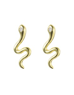 Pendientes Circonita - Serpiente 14mm 2
