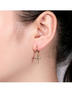 Pendientes Circonita - Cruz 2