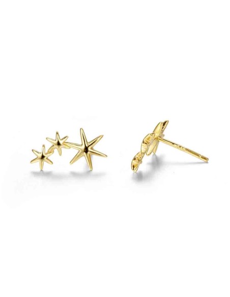 Pendientes 3 Estrellas - 14 * 7 mm Pendientes 3 Estrellas - 14 * 7 mm