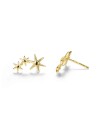 Pendientes 3 Estrellas - 14 * 7 mm