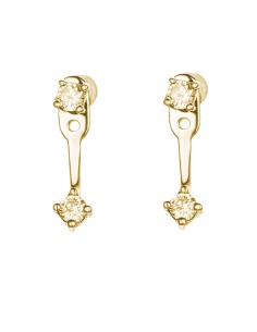 Pendientes Circonita - Ear Jacket 3mm 2