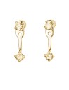 Pendientes Circonita - Ear Jacket 3mm