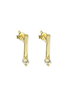 Pendientes Circonita - Barra 11mm 2