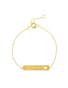 Pulsera Plata 925 - Placa Estrella 28mm 2