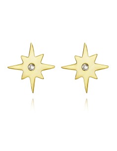 Pendientes Estrella - Circonita Blanca 2