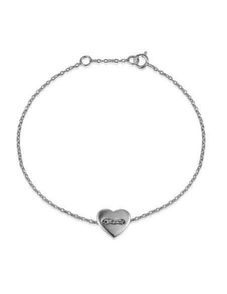 Pulsera Plata - Corazon