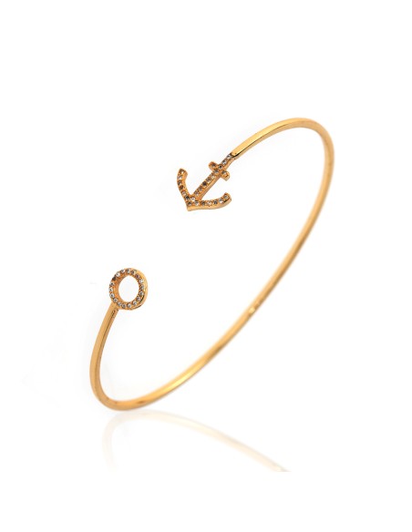 Pulsera Circonita - Ancla 12mm