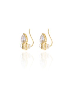 Pendientes Circonita - Cristal 4*10 mm 2