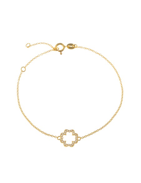 Pulsera Circonita - Flor 10 mm