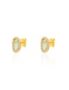 Pendientes Mineral - Oval 8mm