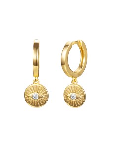 Pendiente Circonita - Placa Ojo 2