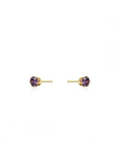 Pendientes Circonita - Circle 3mm 2