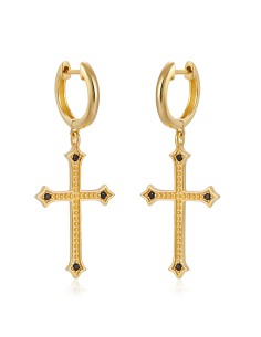 Pendientes Circonita - Cruz 2