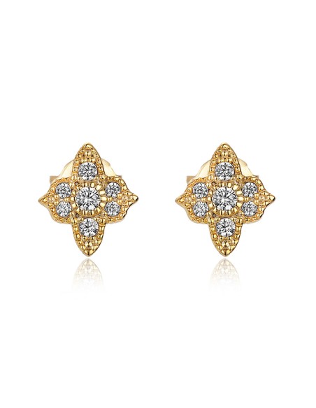 Pendientes Circonita - Flor