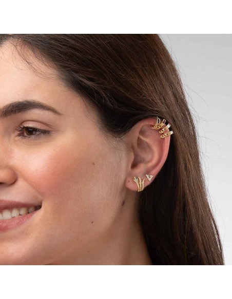 Pendientes Triangulo Circonita 6mm