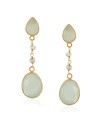 Pendientes Mineral - 43 mm - Bañado Oro