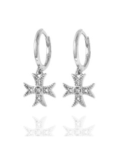 Pendientes Circonita- Cruz 2