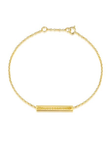 Pulsera Plata - Placa 25mm