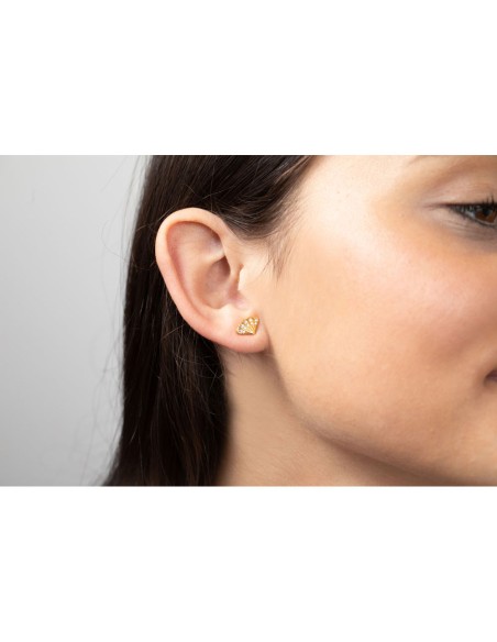 Pendientes Circonita - Abanico