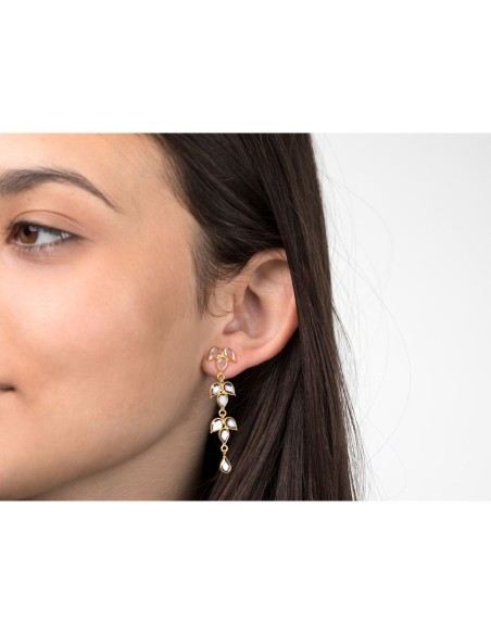 Pendientes Mineral - Flor