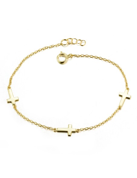 Pulsera Plata - Cruz 10*6mm