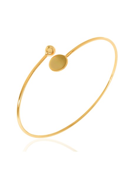 Pulsera Plata - Bola y Chapa