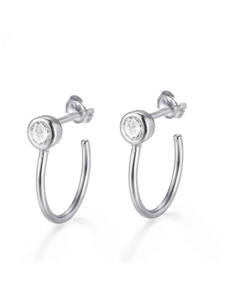 Pendientes Semi Aro - Circonita 2.5mm