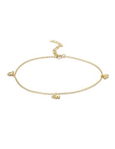 Tobillera Circonita - Elefantes 7mm 2