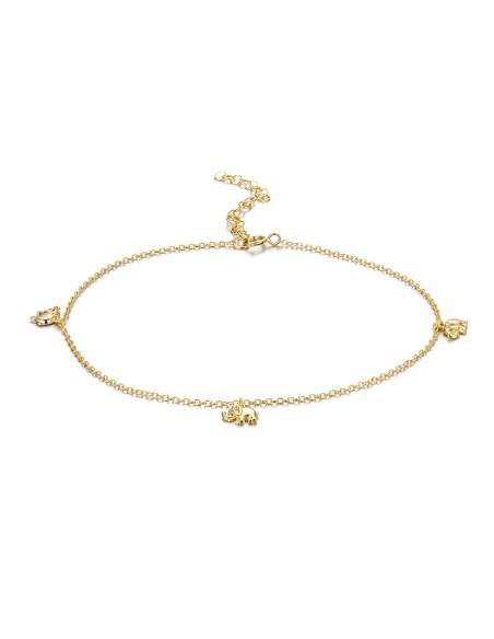 Tobillera Circonita - Elefantes 7mm