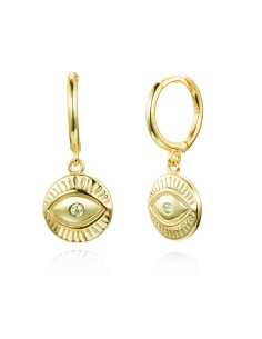 Pendientes Ojo - Circonita Blanca 2