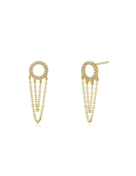 Pendientes Circonita - Circulo - Circonita