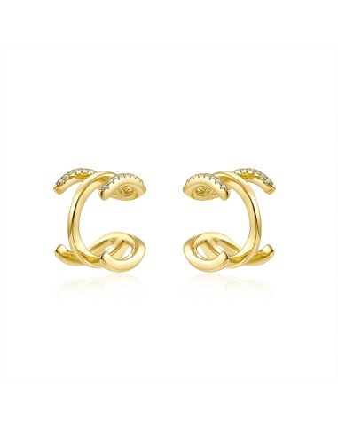 Pendientes Aro - Earcuff - Circonita