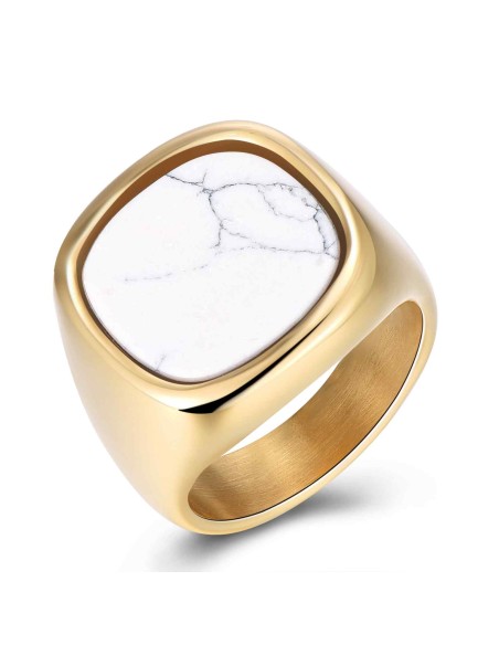 Anillo Acero Mineral - Mineral - Bañado Oro