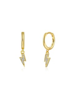 Pendientes Circonita - Rayo - Circonita Blanca 2