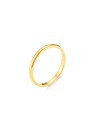 Anillo Acero - 2mm - Bañado Oro