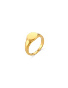 Anillo del Meñique Acero - Bañado Oro 2