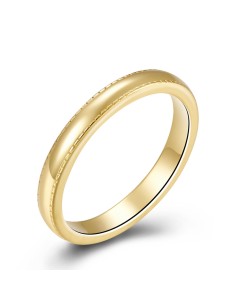 Anillo Plata - Liso - 2.5mm - Chapado Oro y Plata Rodiada 2