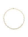 Collar Plata - 8*5mm - 37 cm, 60 cm - Chapado Oro