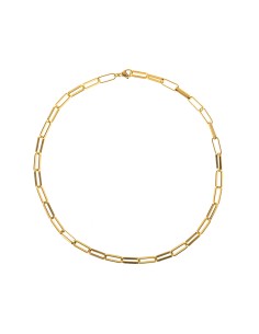 Collar Plata - 12*5mm - 37 cm , 60 cm , 80 cm - Chapado Oro 2