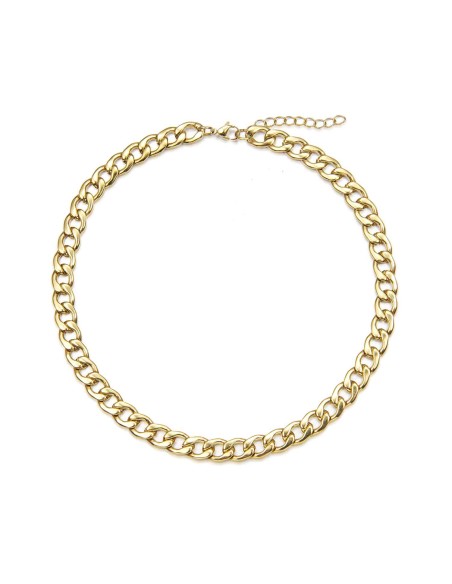 Collar Acero - 45 y 50 cm - Bañado Oro