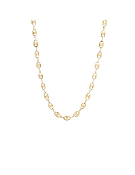 Collar Calabrote Acero - 36+6cm y 40+6cm- Bañado Oro