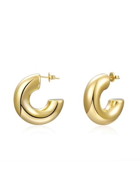 Pendientes Acero - Aro 31 mm - Bañado Oro