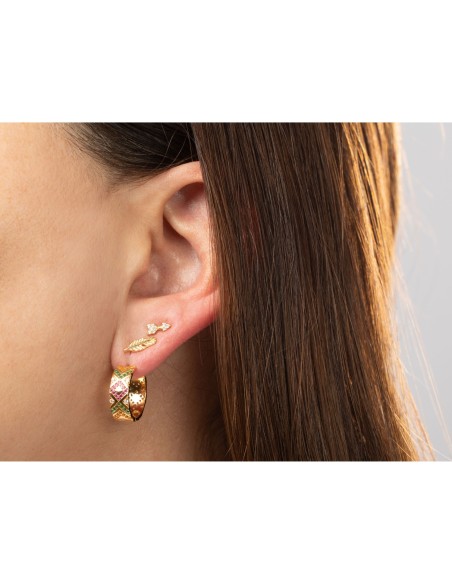 Pendientes Circonita - Aro - Circonita Multi