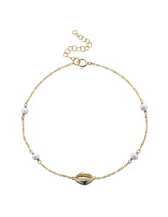 Tobillera Concha Perla - 21+4 cm 2