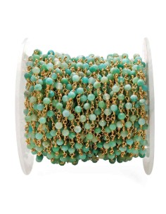 Cadena Rosario - Amazonita - 1 Metro 2