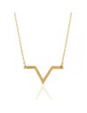 Collar Bronce - ´´V´´19*9 mm